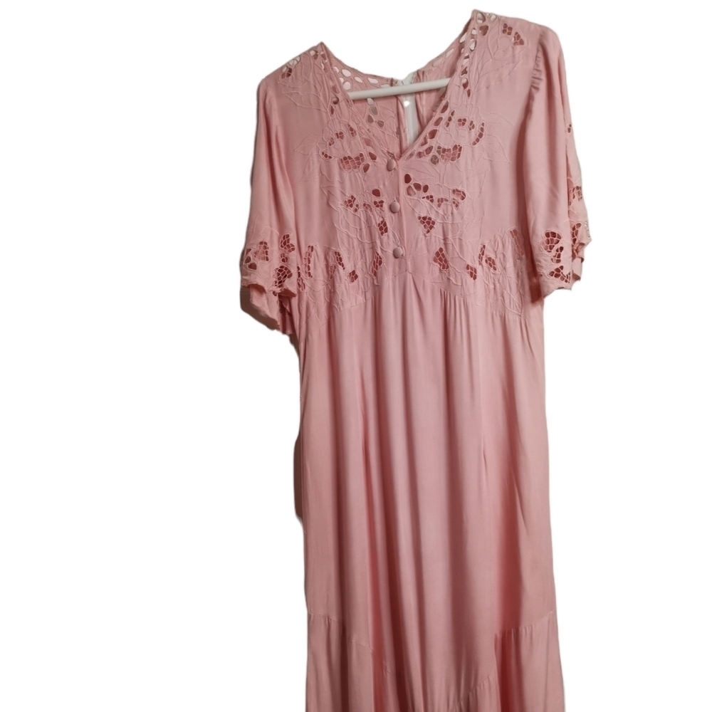 Vintage flowing pink dress